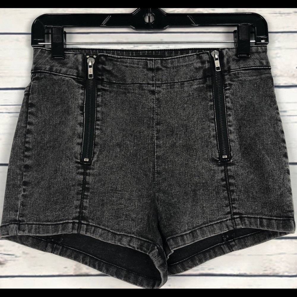 $165 NWT KOOPLES medium gray high waist shorts
